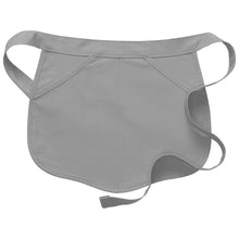 Load image into Gallery viewer, Silver Scalloped Waist Apron (2 Pockets)