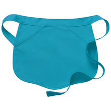 Load image into Gallery viewer, Turquoise Scalloped Waist Apron (2 Pockets)