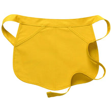 Load image into Gallery viewer, Yellow Scalloped Waist Apron (2 Pockets)