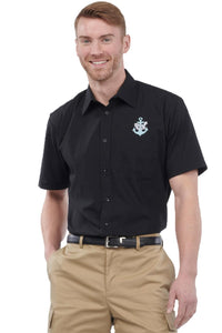 Edwards Men's Essential Broadcloth Shirt - Black