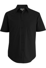 Load image into Gallery viewer, Edwards S / Regular Men&#39;s Essential Broadcloth Shirt - Black