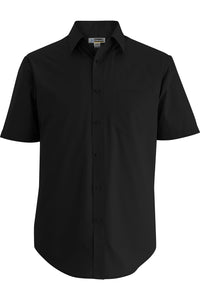 Edwards S / Regular Men's Essential Broadcloth Shirt - Black