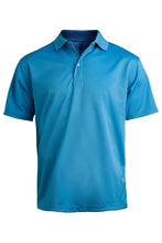 Load image into Gallery viewer, Edwards S Men&#39;s Hi-Performance Polo - Marina Blue