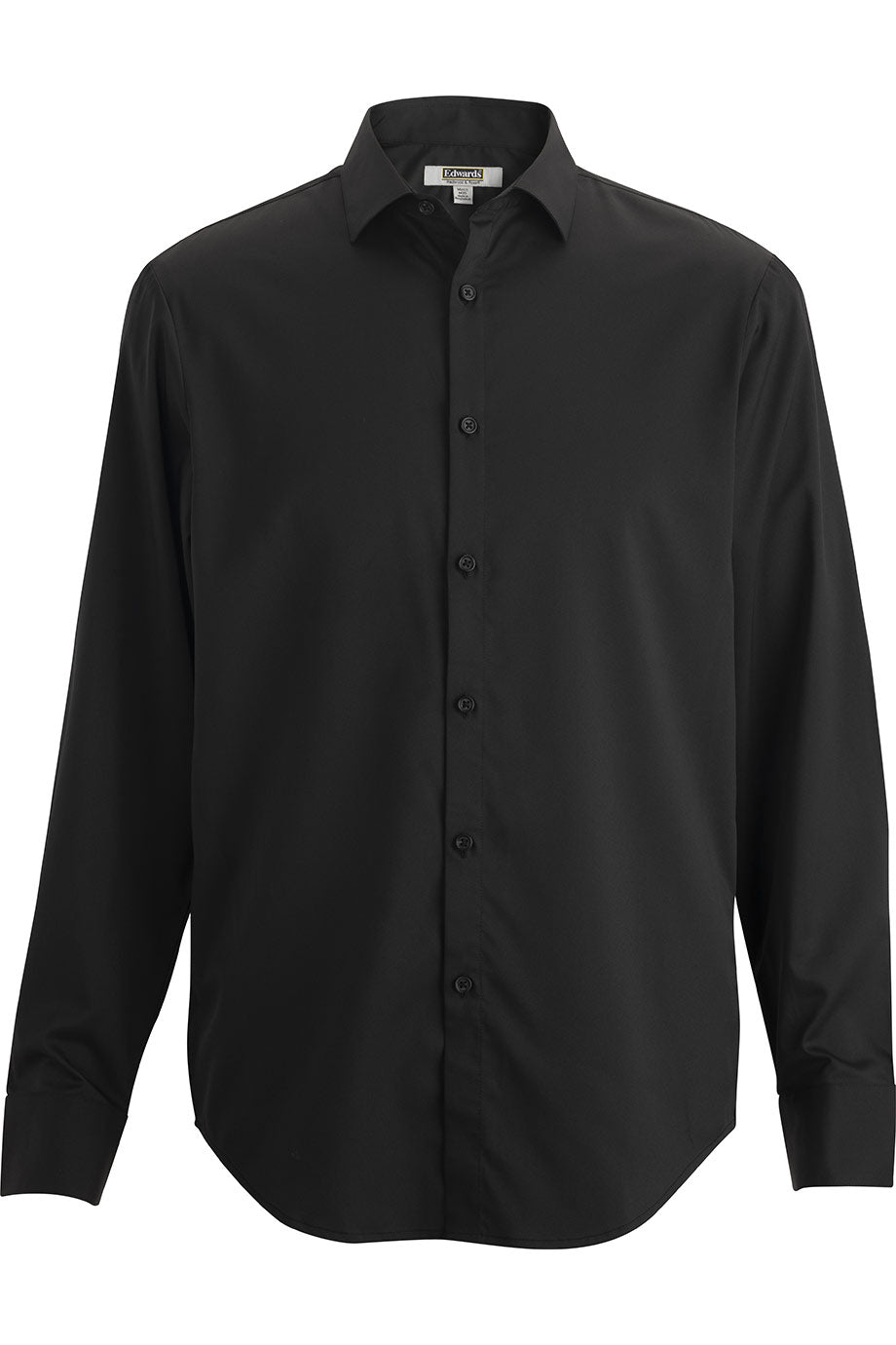 mens black dress shirts Edwards 1996 Mens Ultra Stretch Sustainable Dress Shirt - Black