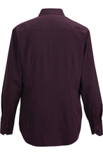 Load image into Gallery viewer, Edwards Men&#39;s Eggplant Sustainable Dress Shirt