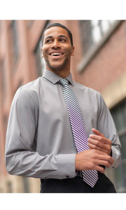 Edwards Men's Black Sustainable Dress Shirt