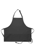 Load image into Gallery viewer, Charcoal Deluxe Bib Adjustable Apron (3 Pockets)