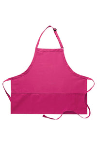 Hot Pink Deluxe Bib Adjustable Apron (3 Pockets)