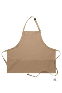 Deluxe Bib XL Adjustable Apron (3 Pockets)