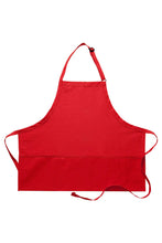 Load image into Gallery viewer, Red Deluxe Bib Adjustable Apron (3 Pockets)