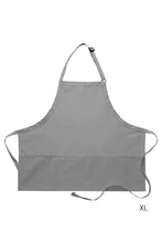Load image into Gallery viewer, Silver Deluxe Bib XL Adjustable Apron (3 Pockets)