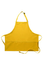 Load image into Gallery viewer, Yellow Deluxe Bib Adjustable Apron (3 Pockets)