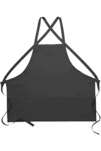 Load image into Gallery viewer, Cardi / DayStar Charcoal Deluxe Criss Cross Bib Apron (3 Pockets)