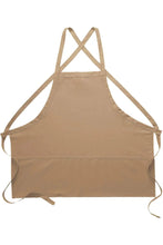 Load image into Gallery viewer, Cardi / DayStar Khaki Deluxe Criss Cross Bib Apron (3 Pockets)