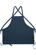 Load image into Gallery viewer, Cardi / DayStar Navy Deluxe Criss Cross Bib Apron (3 Pockets)