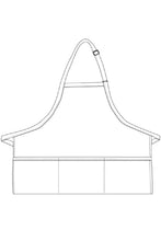 Load image into Gallery viewer, Charcoal Deluxe Bib Adjustable Apron (3 Pockets)