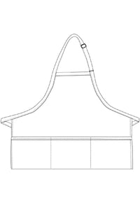 Charcoal Deluxe Bib Adjustable Apron (3 Pockets)