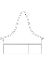 Load image into Gallery viewer, Black Deluxe Bib XL Adjustable Apron (3 Pockets)