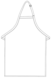 Pink Deluxe XL Butcher Adjustable Apron (No Pockets)