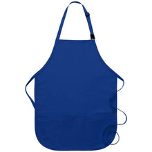 Load image into Gallery viewer, Royal Blue Breakaway Neck Kids Bib Adjustable Apron (2 Pockets)
