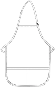 Royal Blue Breakaway Neck Kids Bib Adjustable Apron (2 Pockets)