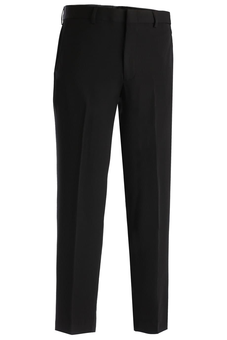 Edwards 28 Men's Black Hospitality Flat Front Pant