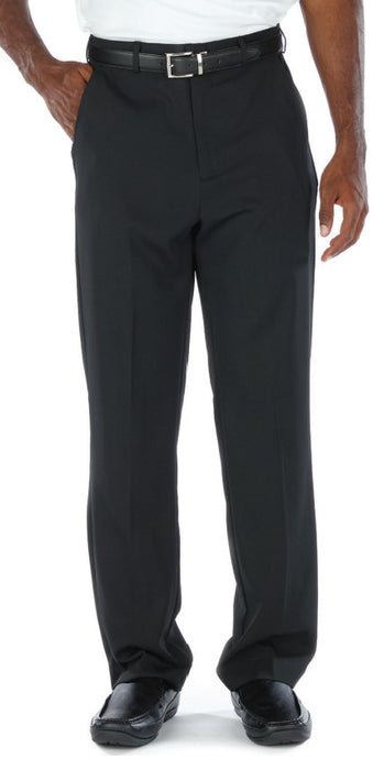 Edwards Men's Black Hospitality Flat Front Pant