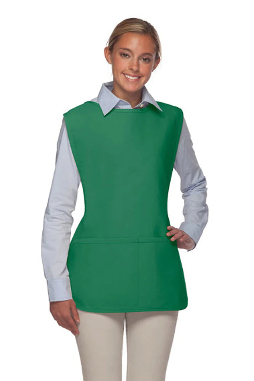 Cardi / DayStar Regular Kelly Green Deluxe Cobbler Apron (2 Pockets)