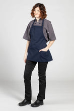 Load image into Gallery viewer, Uncommon Threads Navy Bib Adjustable Apron (3 Pockets)