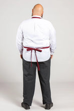 Load image into Gallery viewer, Uncommon Threads Burgundy Bib Adjustable Apron (2 Patch Pockets)