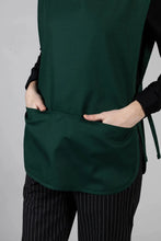 Load image into Gallery viewer, Uncommon Threads Hunter Green Cobbler Apron (2 Pockets)