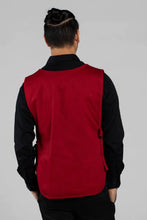 Load image into Gallery viewer, Uncommon Threads Red Cobbler Apron (2 Pockets)