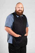 Load image into Gallery viewer, Uncommon Threads Black Cobbler Apron (2 Pockets)