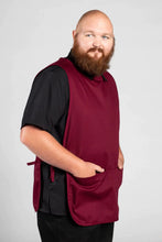 Load image into Gallery viewer, Uncommon Threads Burgundy Cobbler Apron (2 Pockets)