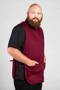 Uncommon Threads Burgundy Cobbler Apron (2 Pockets)