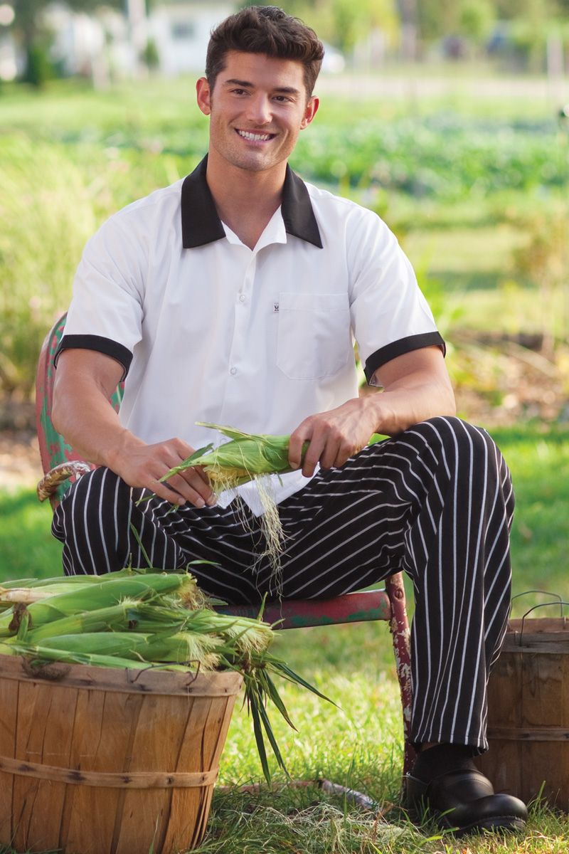 Uncommon Threads Chalkstripe Classic Chef Pant (2