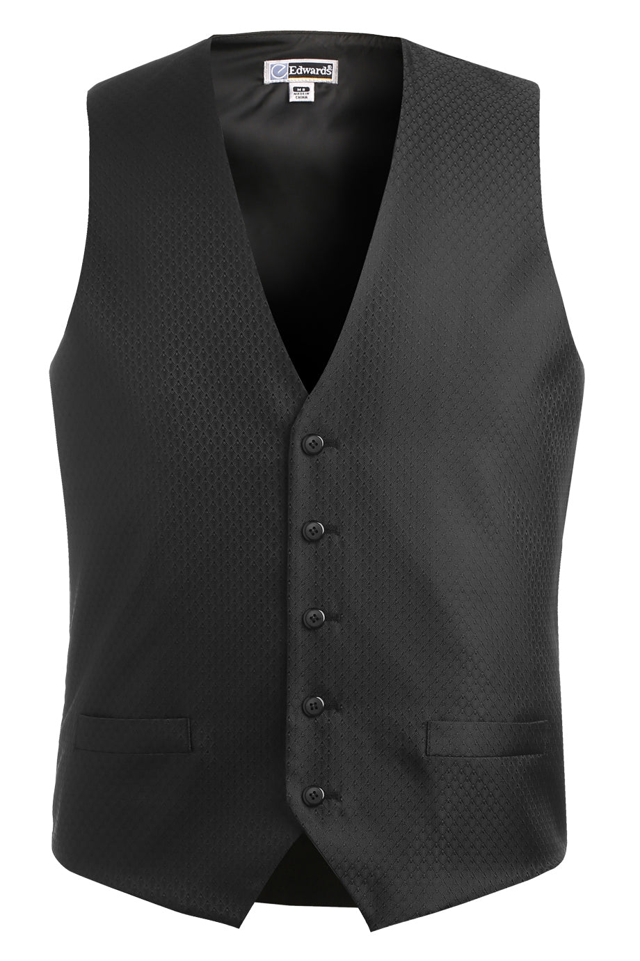 Edwards S Men's Black Diamond Brocade Vest