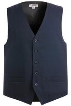Load image into Gallery viewer, Edwards S / Regular Men&#39;s Navy Essential Polyester Vest
