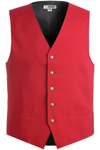 Edwards S / Regular Men's Red Essential Polyester Vest