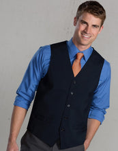 Load image into Gallery viewer, Edwards Men&#39;s Navy Essential Polyester Vest