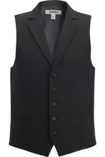 Load image into Gallery viewer, Edwards S Men&#39;s Dress Lapel Vest - Black