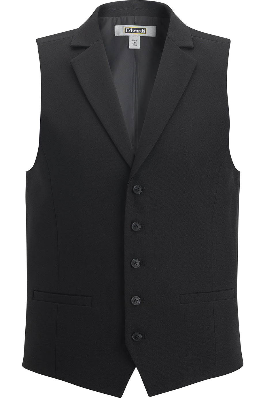 Edwards 4496 Dress Lapel Vest Men Black / 3XL