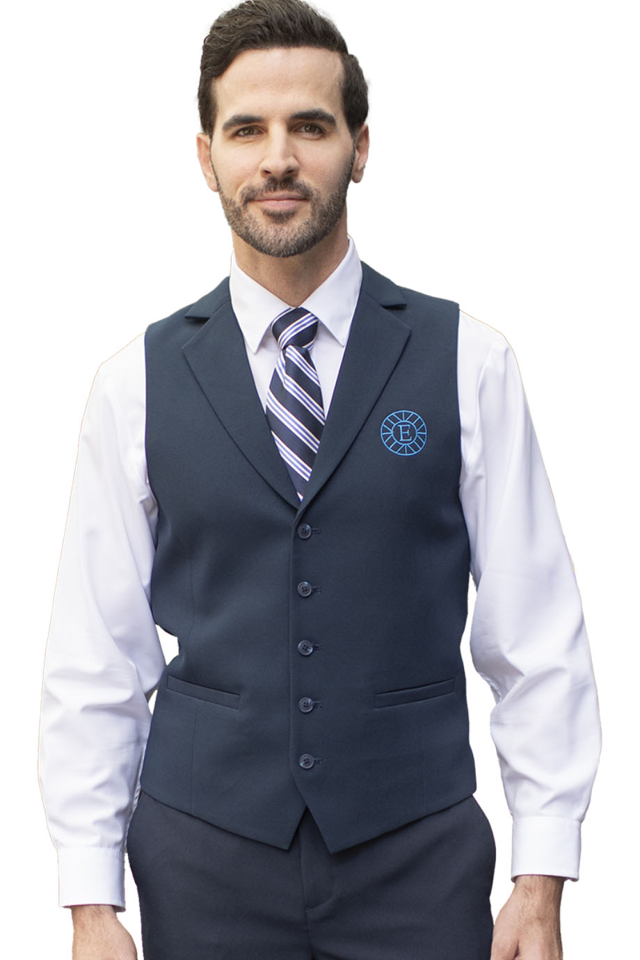 black vest mens dress Edwards 4496 Dress Lapel Vest Men Black / S