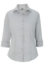 Load image into Gallery viewer, Edwards Women&#39;s Stretch Broadcloth Blouse - Platinum