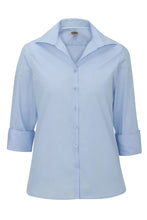 Load image into Gallery viewer, Edwards XXS Ladies&#39; 3/4 Sleeve Poplin - Light Blue