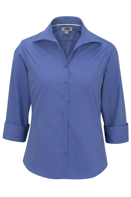 Edwards XXS Ladies' 3/4 Sleeve Poplin - French Blue