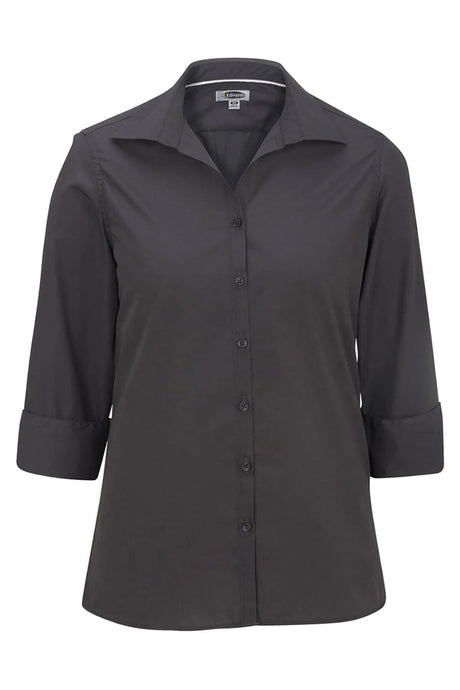 Edwards XXS Ladies' 3/4 Sleeve Poplin - Steel Grey