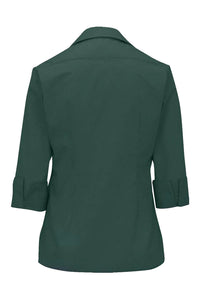 Edwards Ladies' 3/4 Sleeve Poplin - Hunter