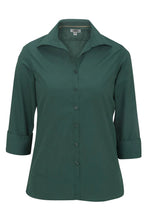 Load image into Gallery viewer, Edwards XXS Ladies&#39; 3/4 Sleeve Poplin - Hunter