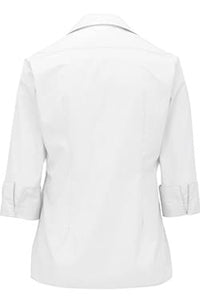 Edwards Ladies' 3/4 Sleeve Poplin - White